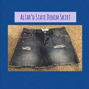 Altar’d State Denim Skirt